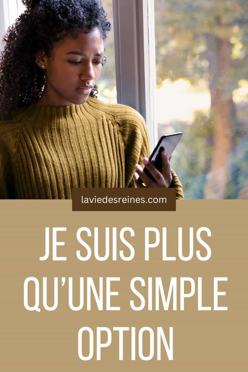 Je Suis Plus Qu’une Simple Option