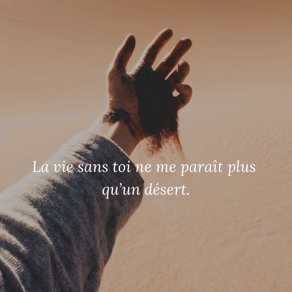 La vie sans toi ne me paraît plus qu’un désert. La Vie Des Reines