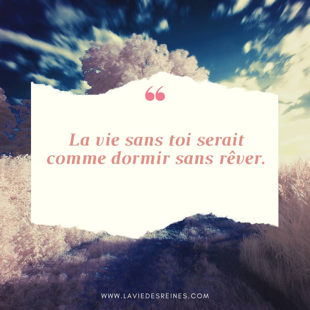 Des Vies Sans Toit La vie sans toi serait comme dormir sans rêver. - La Vie Des Reines