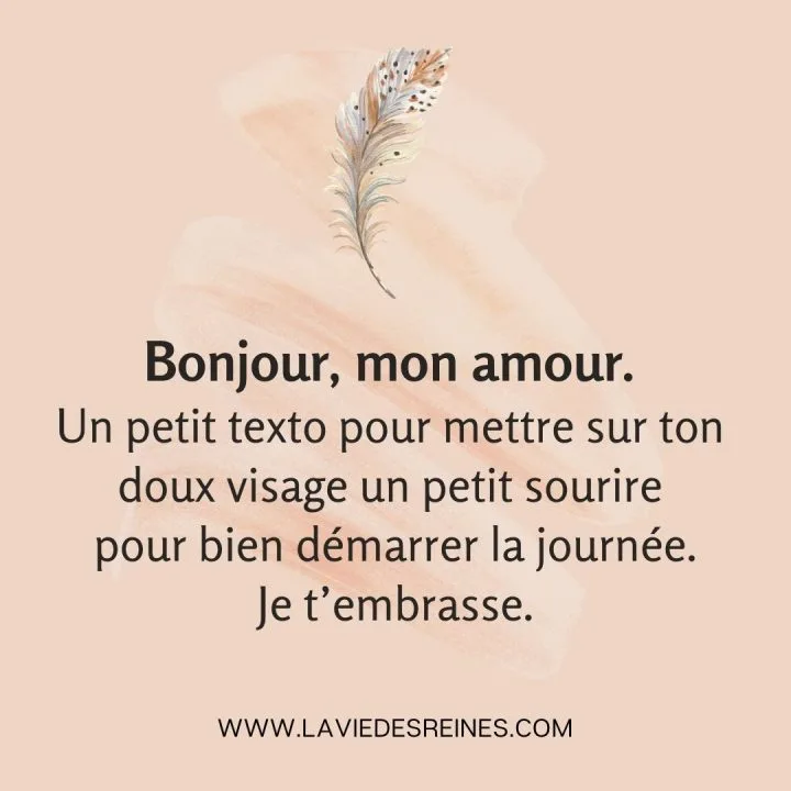 Matin amour message 