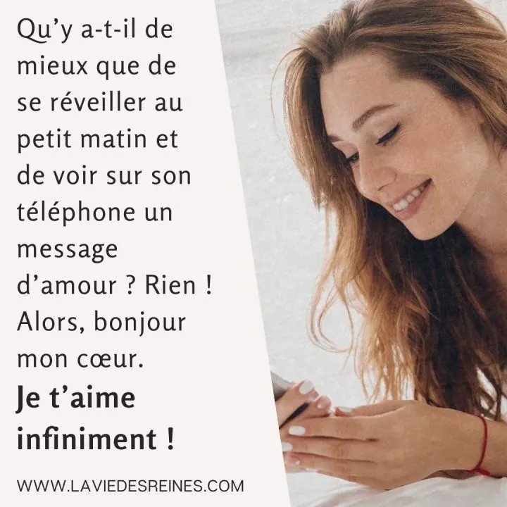Matin amour message 20 SMS