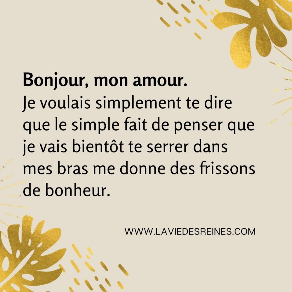 100 SMS Pour Dire "Bonjour, Mon Amour" : Embellissez Sa Journée