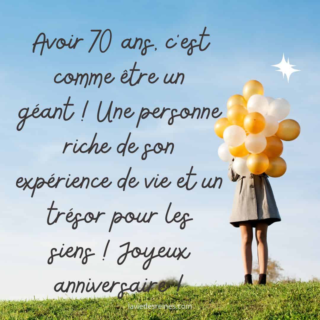 60 Textes D'anniversaire Pour Ses 70 Ans : Félicitations