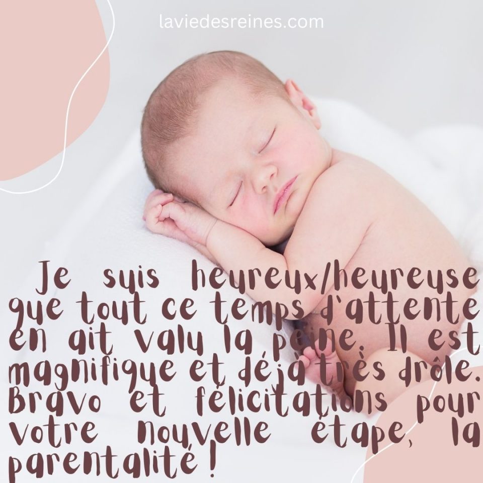 Félicitations pour la naissance d