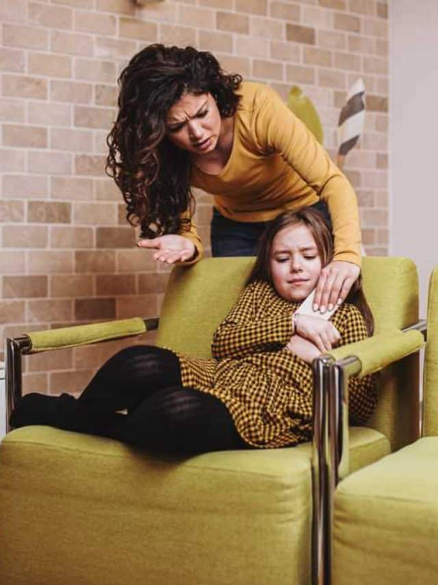 Young,Mother,Arguing,With,Her,Little,Daughter.