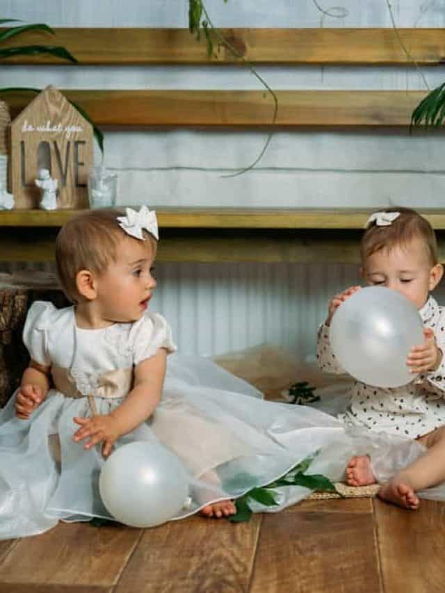 Cute,Little,Baby,Toddler,Princess,At,First,Birthday,Party,At