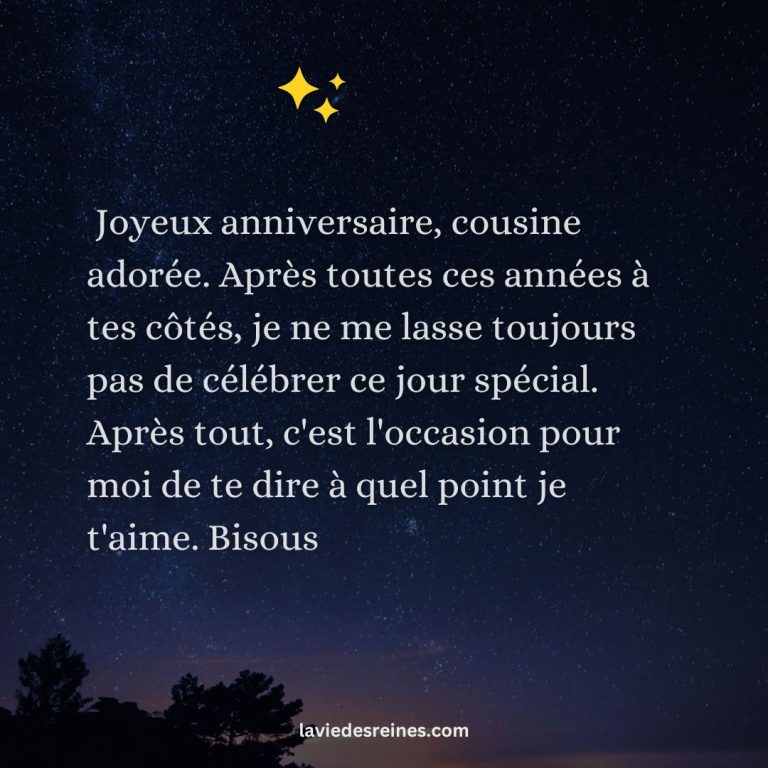 Belles Cartes D'anniversaire Pour Cousine - Mots De Poème Sincères Pour