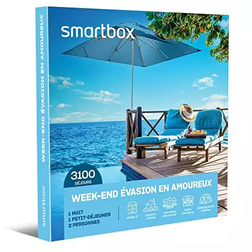 Smartbox - Coffret Cadeau Week-End évasion en Amoureux - Idée Cadeau Voyage Romantique pour Un Couple – Une Nuit pour 2 Personnes