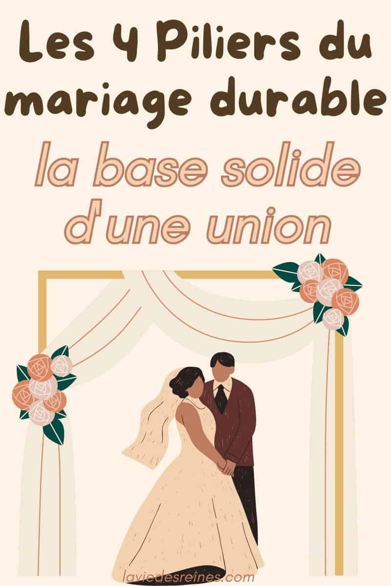 Les 4 Piliers du mariage la base solide d'une union durable Les 4 Piliers du mariage la base solide d'une union durable