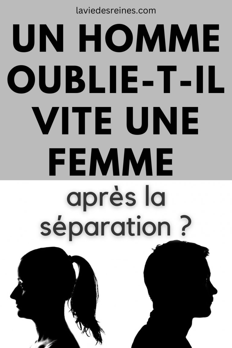 Un homme oublietil vite une femme après la séparation