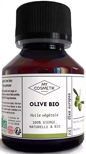 Huile végétale d'Olive BIO AB - 100% Pure et Naturelle - MY COSMETIK - 50 ml
