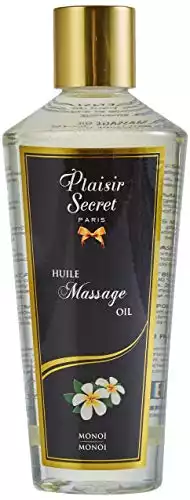 Plaisirs Secrets Huile de Massage Sèche Sensuelle 100% Végétale Monoï 250 ml