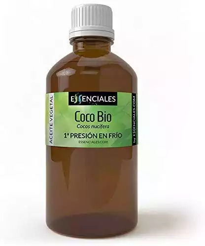 Essenciales - Huile végétale de Noix de coco (Cocos nucifera) BIO, 30 ml | 100% Pure et Naturel - 1ère Pression à froid - Certifiée Biologique et Écologique