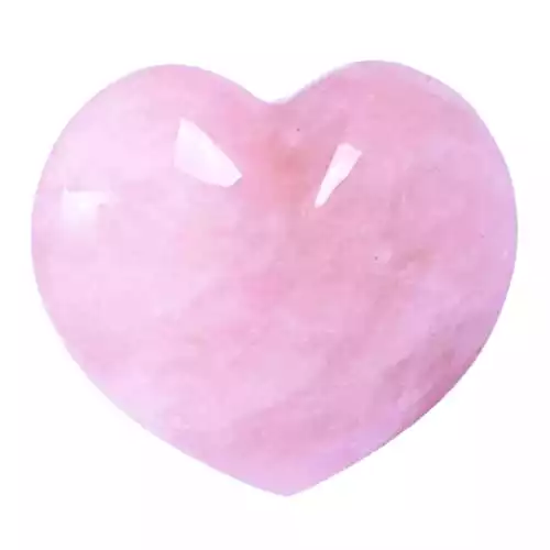 Eusice - Cœur Quartz Rose - Pierre naturelle Large cœur polie - Pierre de bien-être et lithothérapie