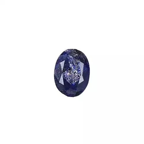 Coupe Ovale Bleu saphir Gems africain Bleu foncé Saphir, Saphir Naturel
