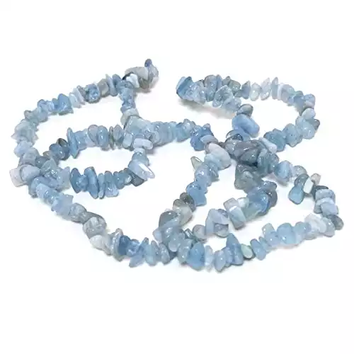 Aigue-Marine Perles Bleu Clair Chips 5mm-8mm Longue Fils De De 240+