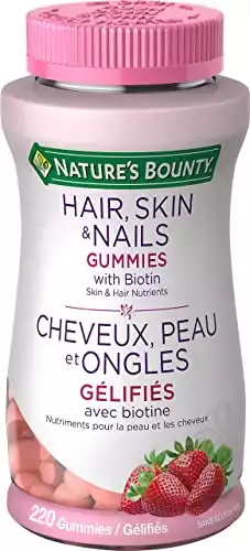 Nature's Bounty Optimal Solutions Hair, Skin and Nails Gummies 220 Count