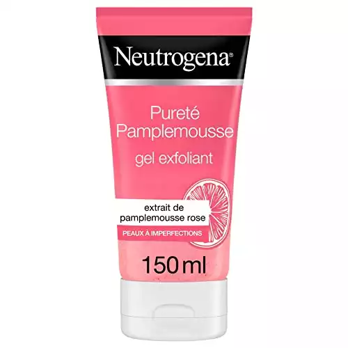 Neutrogena Gel Exfoliant au Pamplemousse Rose, Anti-Imperfections, Tube 150 ml