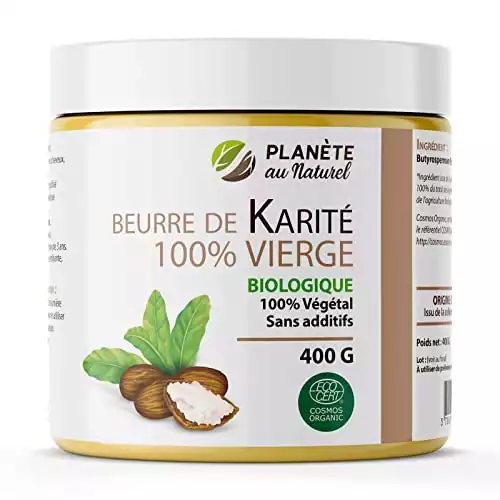 Beurre de Karité 400 g - Biologique - 100% vierge - 100% végétal - sans additifs
