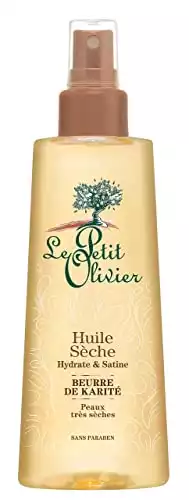 Le Petit Olivier - Huile Sèche Beurre de Karité, Hydrate & Satine - Peaux Très Sèches - Fabriqué en France