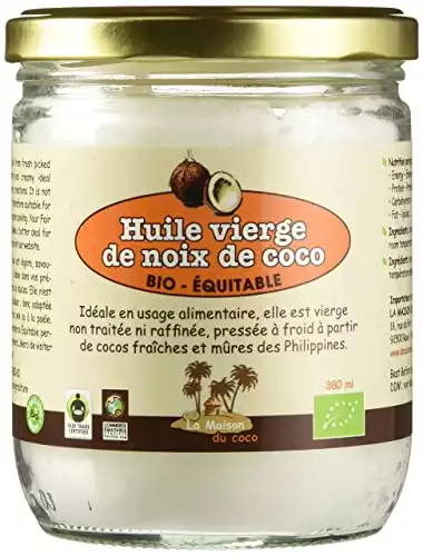 LA MAISON DU COCO - Huile Vierge de Noix de Coco bio & équitable 380 ml
