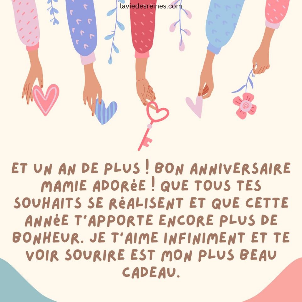 Joyeux anniversaire mamie 77 Messages touchants pour votre deuxième maman