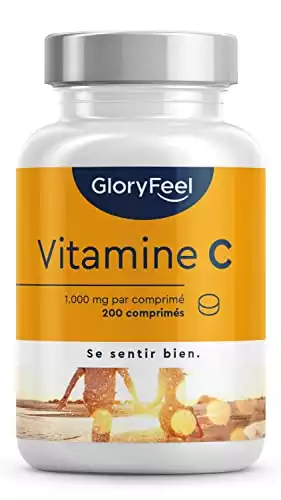 Vitamine C 1000mg 200 Comprimés Végétaliens