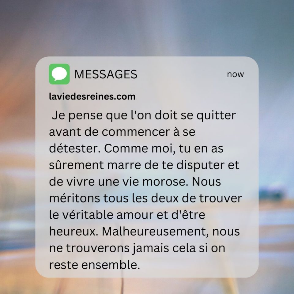 54 Idées originales de SMS de rupture pour le faire réagir