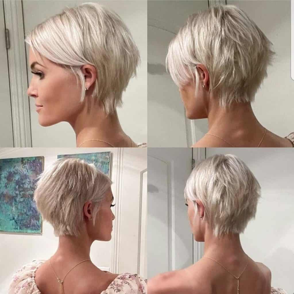 Various trendy short hair styles for women with short hair, showcasing different cuts and textures.