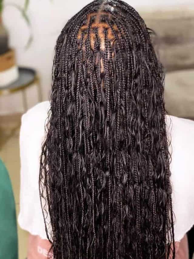 knotless extra long boho braids