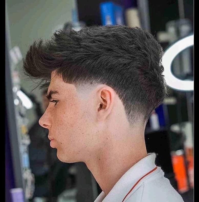 side of low taper fade