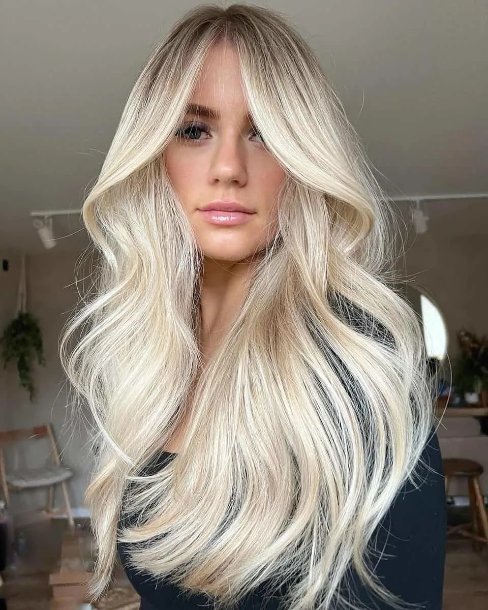 balayage blonde light