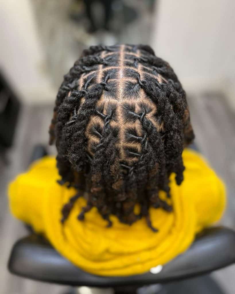 black twisted dreads