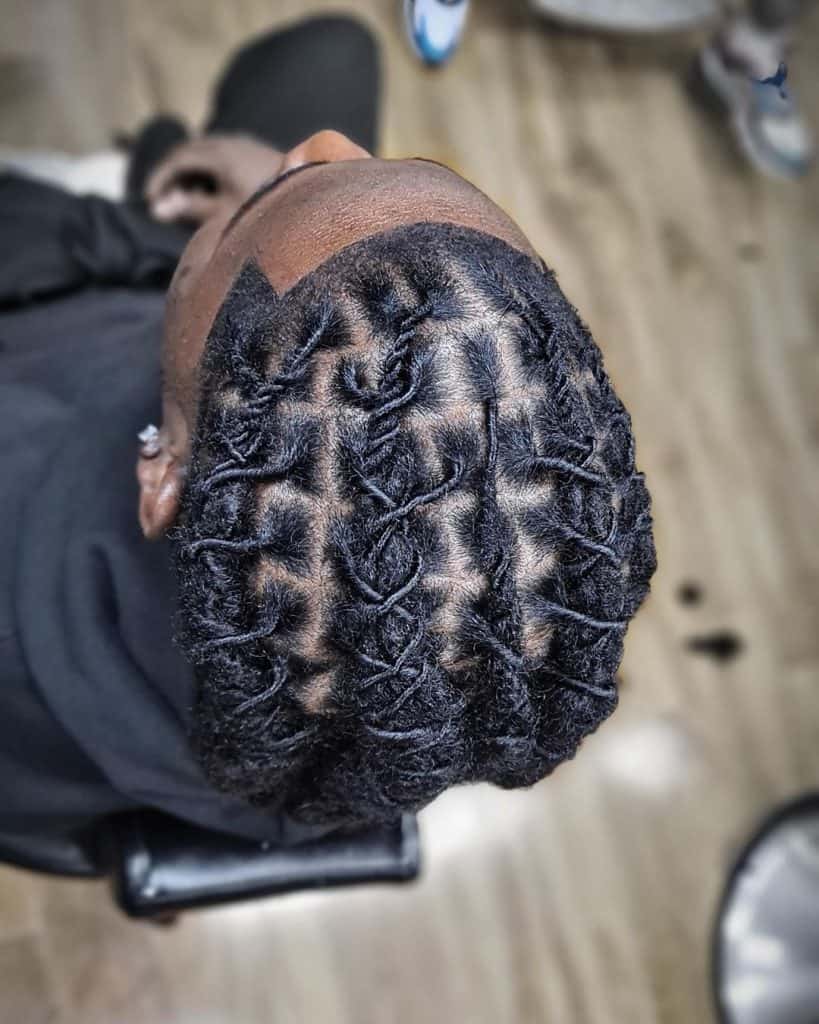 man dreads black small