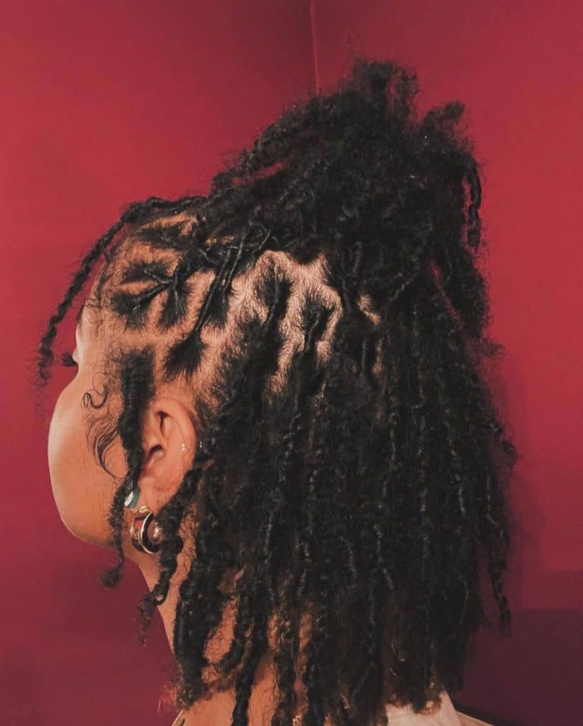 small black dreads