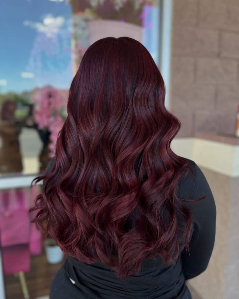 burgundy hair color