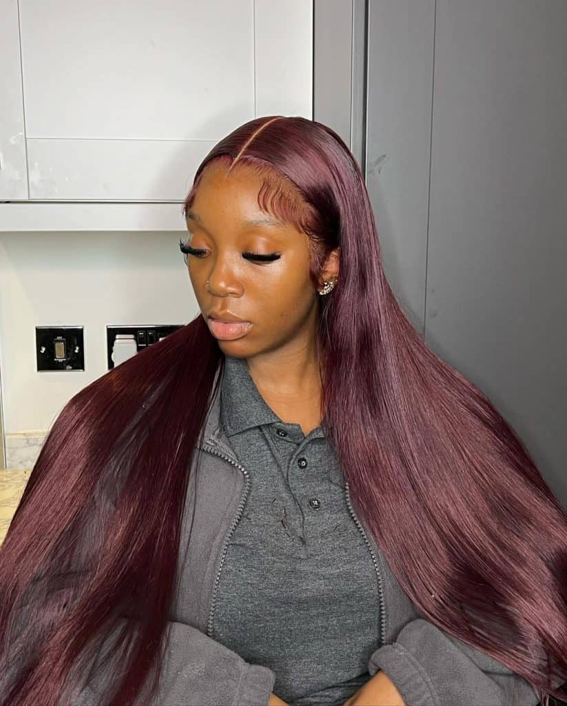 burgundy looking like a fave rn ----#burgundyhair 