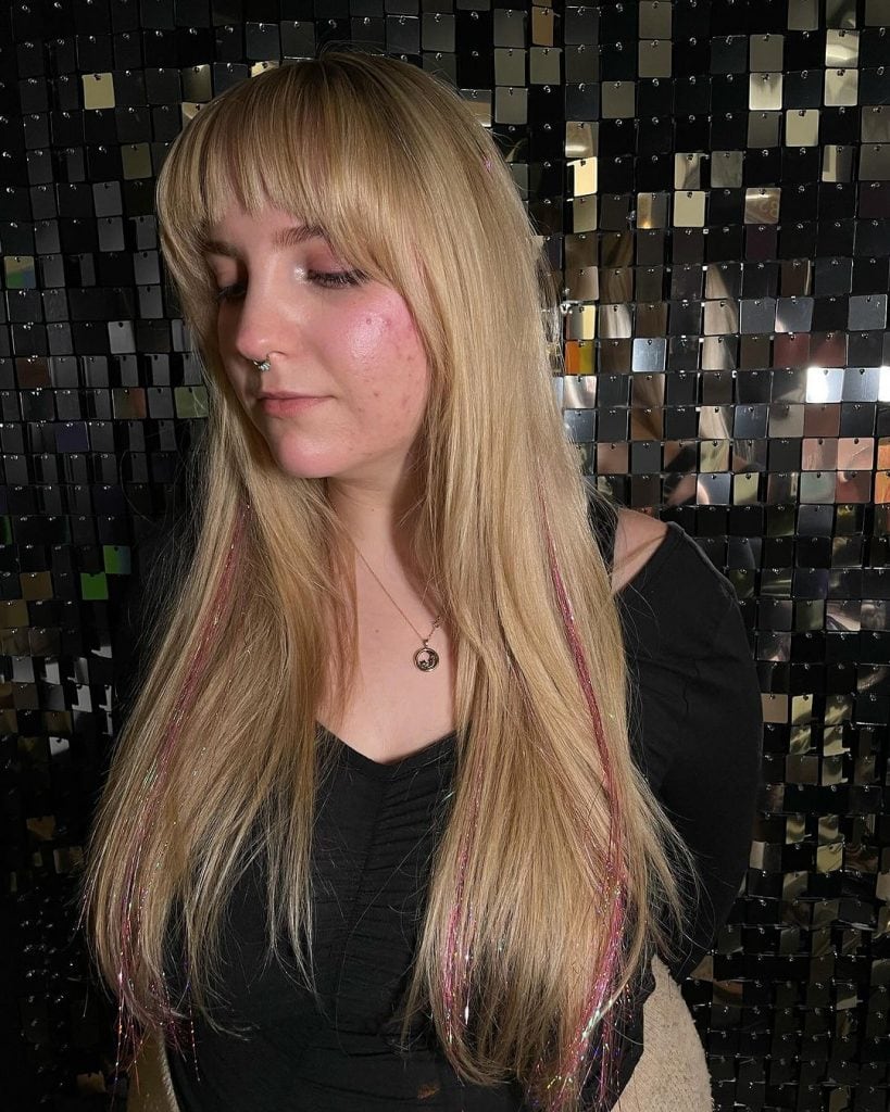 #blonde #foils #blondeaf #hairtinsel #barbiegirl #queerhair #nj (1)