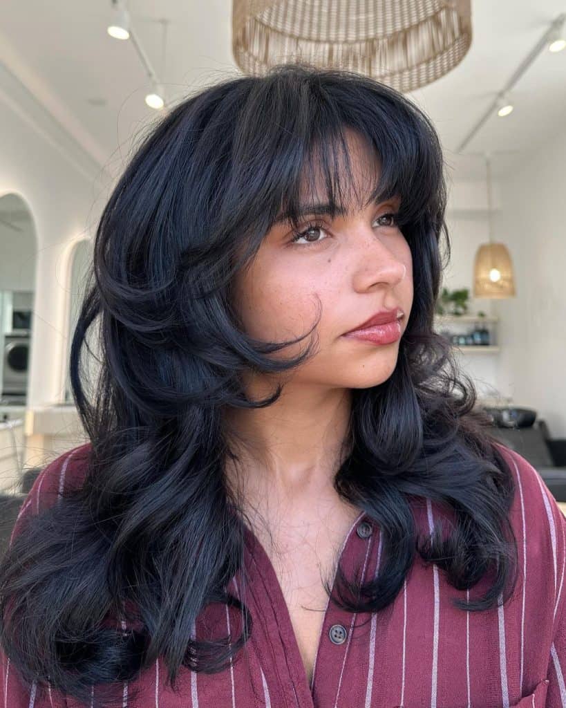 POV- Your new inspo. ..#sassyshag #shaghaircut #shag #shaginspo #bangs #wispybangs #layeredhaircut #layers #btc #arcscissors #behindthechair