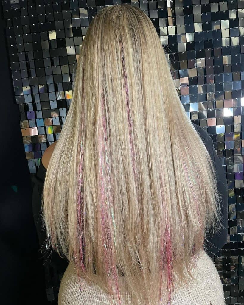 #blonde #foils #blondeaf #hairtinsel #barbiegirl #queerhair #nj (1)