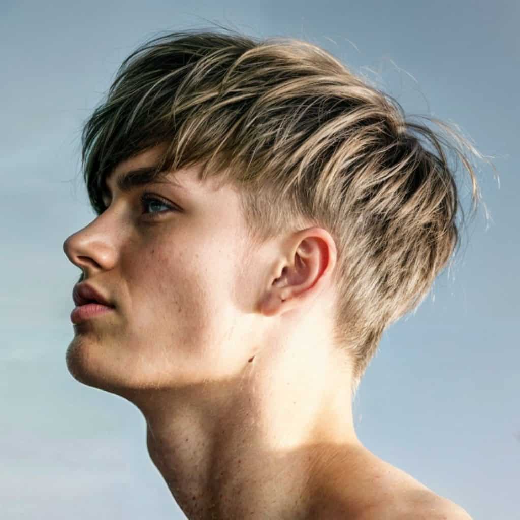 men bowl cut