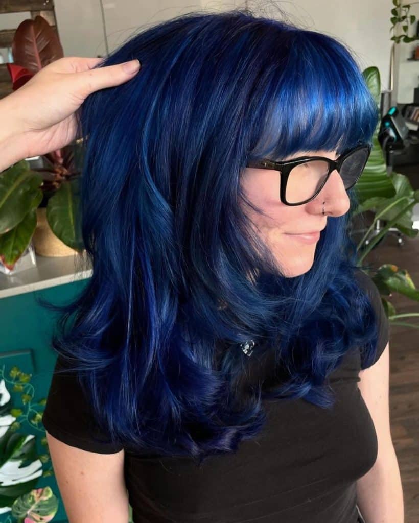 Blue hair inspo using Lunar Tides. Tap each photo to see more from these talented artists #bluehair #lunartideshair #lunartides #hairinspiration