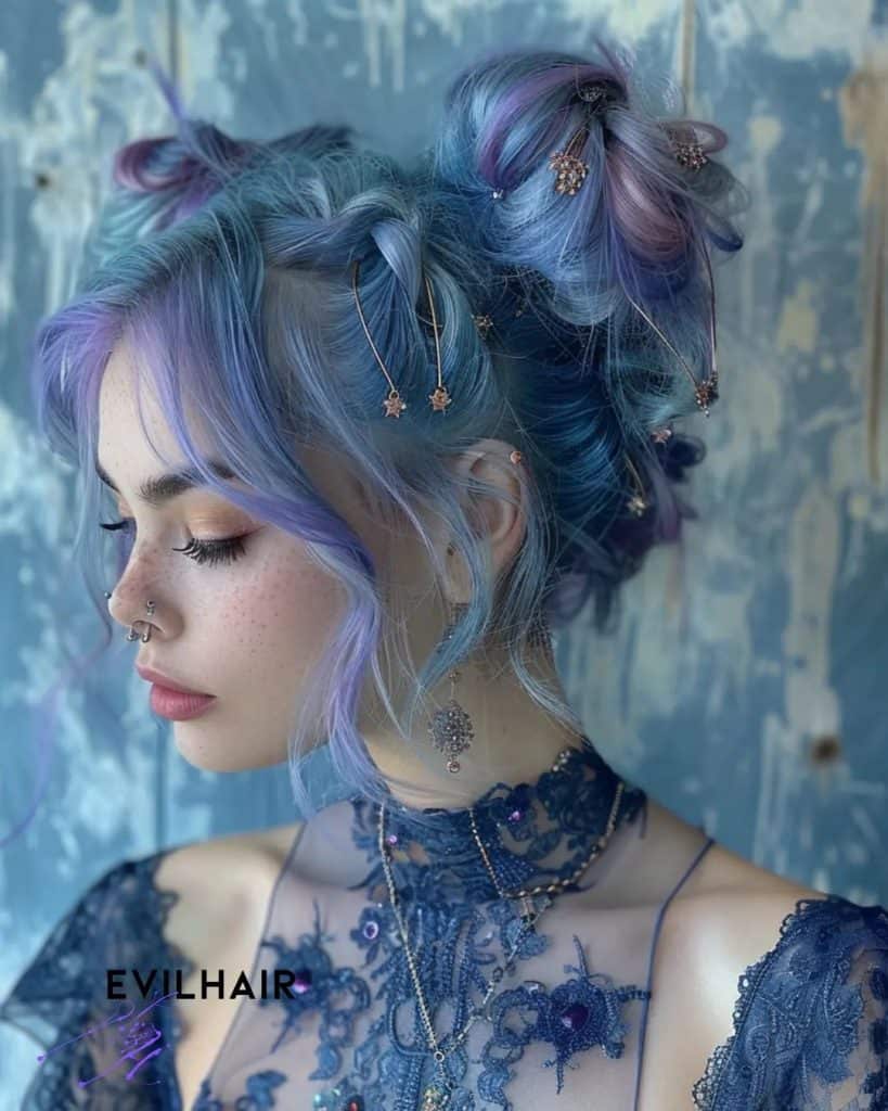 blue hair updo (3)