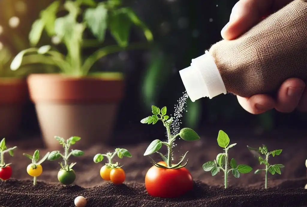 tomatoes with a balanced fertilizer