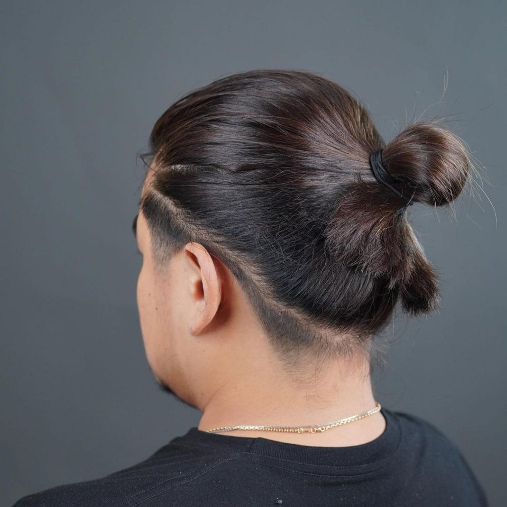 undercut man bun manbun long hair (2)