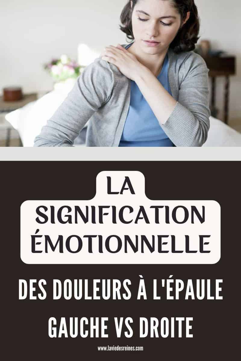 La signification émotionnelle des douleurs à l'épaule gauche vs droite — free download